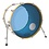 Remo Remo 22" Powerstroke 3 Colortone Bass Drum Head, Blue
