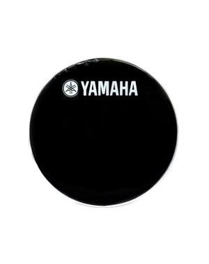 Yamaha Yamaha Black 18" Classic Logo Bass Drum Head