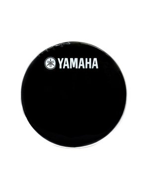 Yamaha Yamaha Black 18" Powerstroke 3 Classic Logo Bass Drum Head