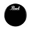 Pearl Pearl 22"  Protone Reso Black Bass Drum Head with Logo & EQ