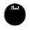 Pearl Pearl 20” Protone Reso Black Bass Drum Head with Logo & EQ