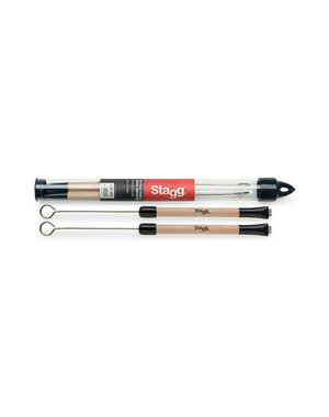 Stagg Stagg Telescopic Brushes Wood Handle