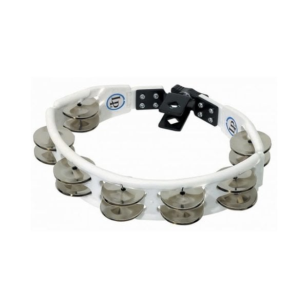 Latin Percussion LP Cyclops Tambourine - White