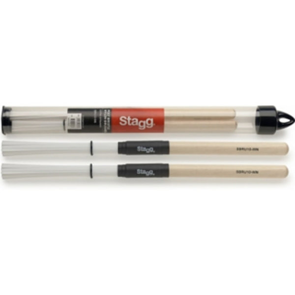 Stagg Stagg Nylon Brushes - Wood Handle