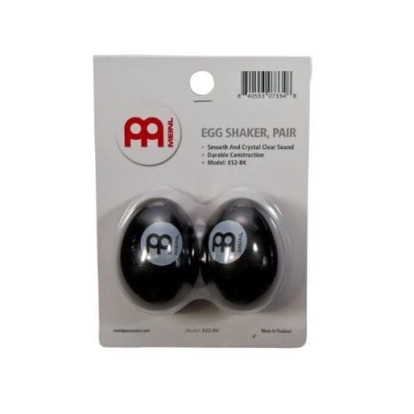 Meinl Meinl Plastic Egg Shaker, Black (Pair)