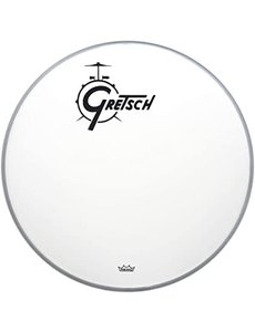 Gretsch Gretsch White Brooklyn 18" Logo Head