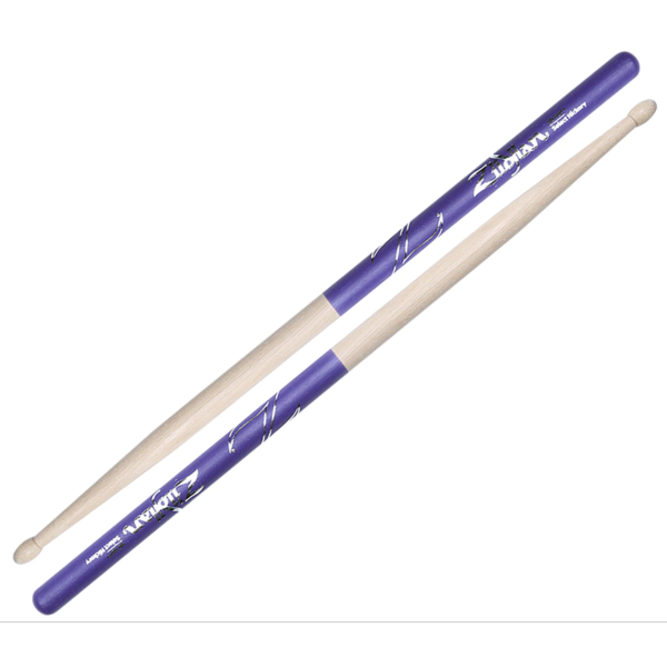 Zildjian Zildjian 5B Dip Drum Sticks, Purple