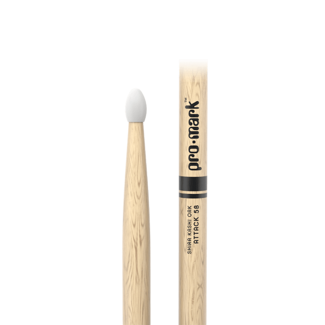 Promark ProMark Classic Attack 5B Oak Drumstick, Nylon Tip