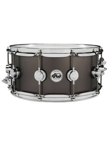 DW Drums DW Collectors 14" x 6.5" Brass Snare Drum, Satin Black