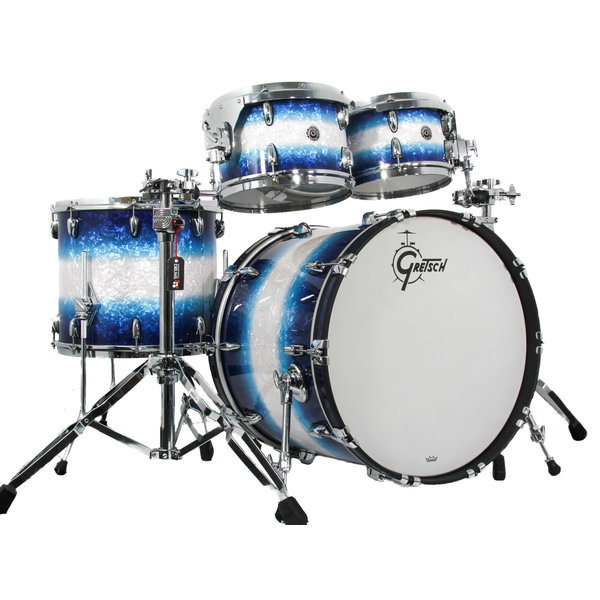 Gretsch Gretsch Brooklyn 22" Drum Kit, Blue Burst Pearl Nitron