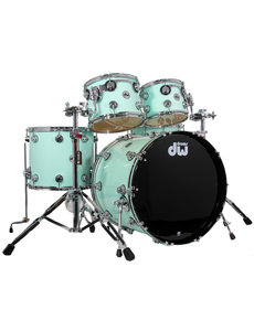 DW Drums DW Collectors Pure Maple 22" Drum Kit, Pale Jade Lacquer