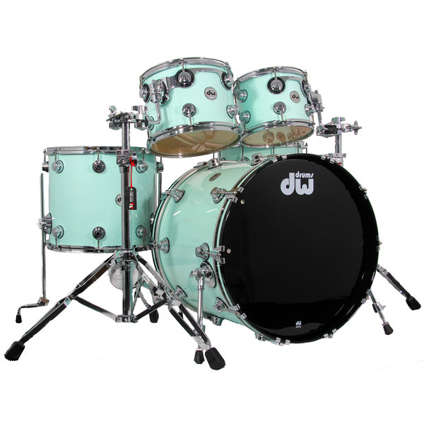 DW Drums DW Collectors Pure Maple 22" Drum Kit, Pale Jade Lacquer