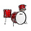 Ludwig Ludwig Classic Maple 20" Downbeat Drum Kit, Red Sparkle
