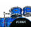 Tama Tama Starclassic Walnut Birch 22" Kit, Ocean Blue Ripple