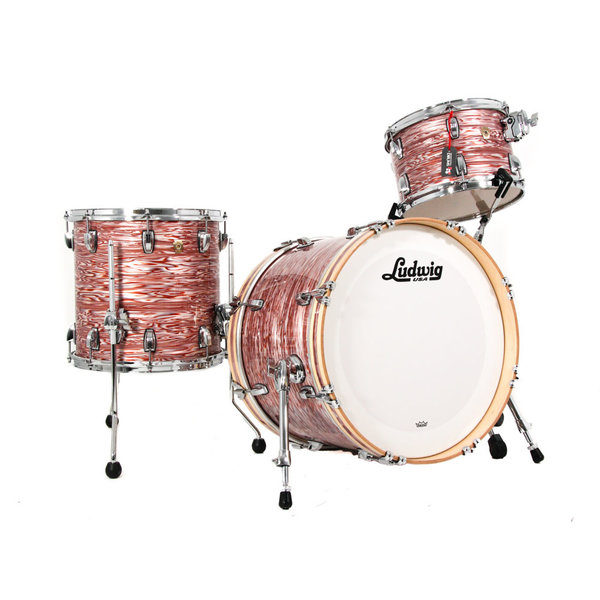 Ludwig Ludwig Classic Maple 20" Downbeat Drum Kit, Vintage Pink Oyster