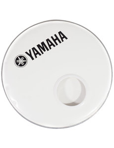 Yamaha Yamaha White Classic Logo 18" Resonant Bass Drum Head, 5" Hole
