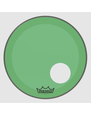 Remo Remo 22" Powerstroke 3 Colortone Green Bass Head with Port
