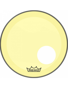 Remo Remo 22" Powerstroke 3 Colortone Yellow Bass Drum Head with Port