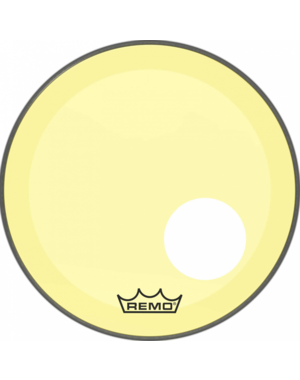 Remo Remo 22" Powerstroke 3 Colortone Yellow Bass Drum Head with Port