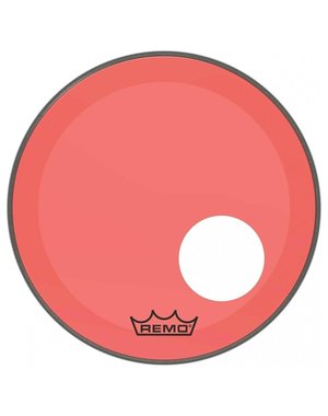 Remo Remo 22" Powerstroke 3 Colortone Red Bass Drum Head with Port