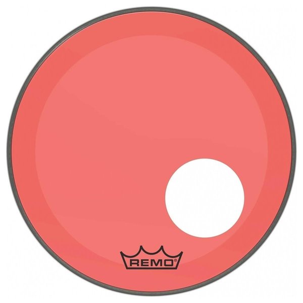 Remo Remo 22" Powerstroke 3 Colortone Red Bass Drum Head with Port