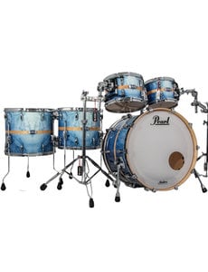Pearl Pearl Masters Maple Complete 22" Drum Kit, Ocean Blue Stripe