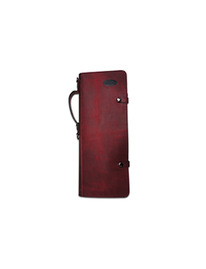 Ahead Ahead Burgundy Handmade Leather Stick Case w/Drum Key Holder