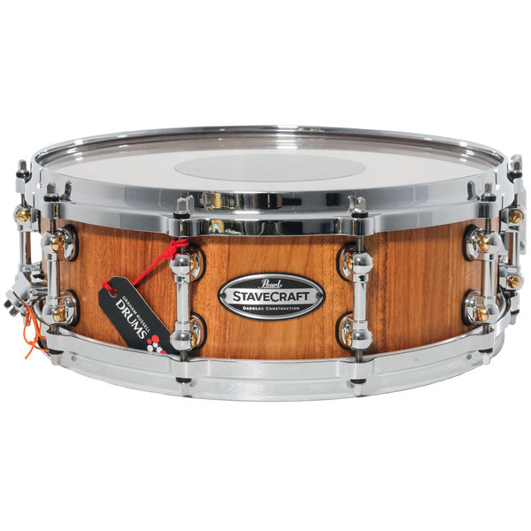 Pearl Pearl Stavecraft 14" x 5" Makha Snare Drum, Satin Natural