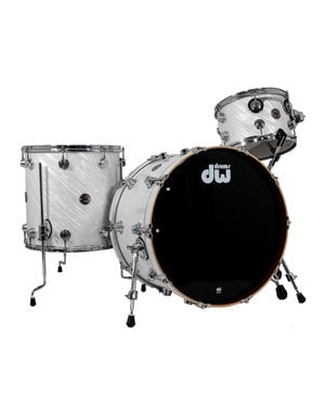 DW Drums DW Collectors 22" Contemporary Classic Drum Kit, Twisted White