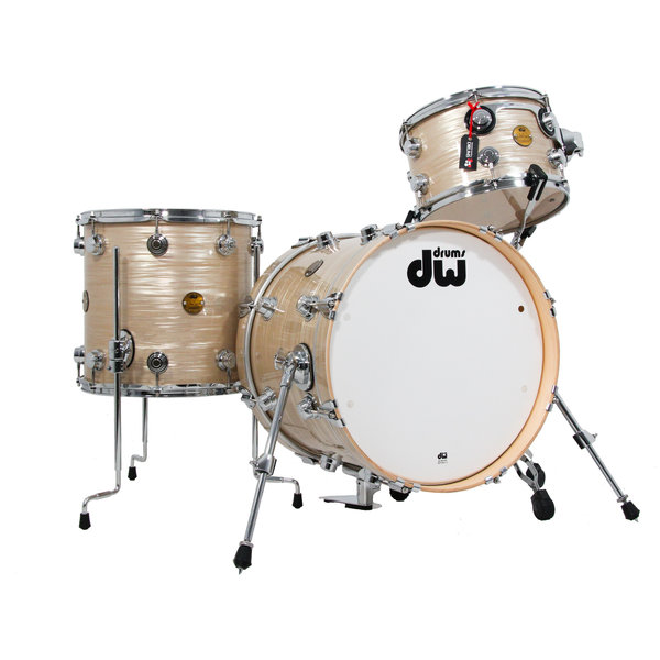 DW Drums DW Jazz Series 18" Maple Gum Drum Kit, Creme Oyster