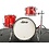 Ludwig Ludwig Classic Maple 20" Downbeat Drum Kit, Red Sparkle