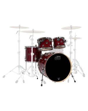 DW Drums DW Performance Series 22" Drum Kit, Cherry Stain