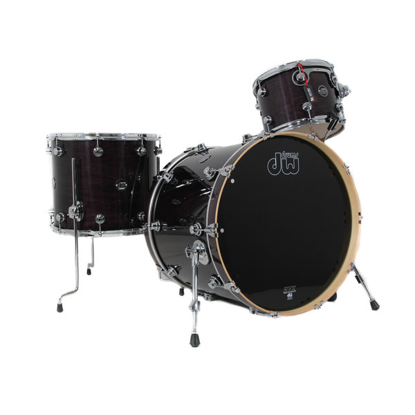 DW Drums DW Performance Series 22" Maple Drum Kit, Ebony Stain