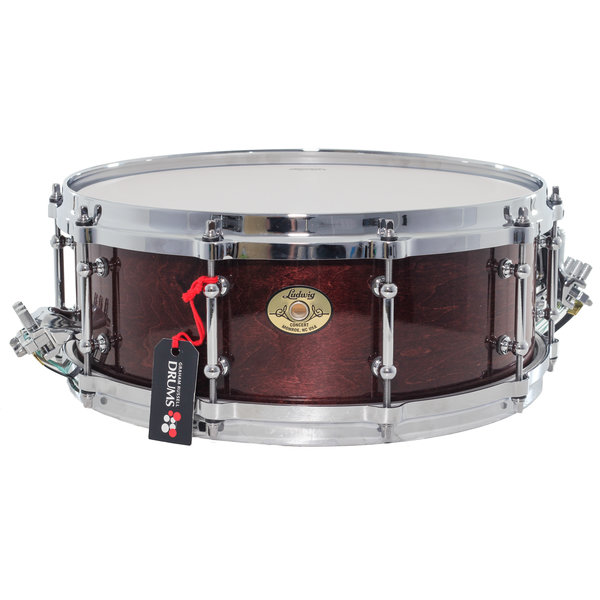 Ludwig Ludwig Classic Maple 14" x 5" Concert Snare Drum, Mahogany Veneer