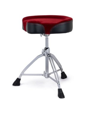 Mapex Mapex T865 Saddle Style Drum Stool, Red Cloth Top