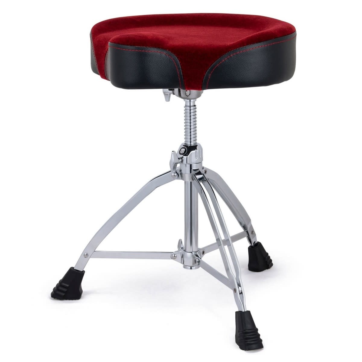 Mapex T865 Saddle Drum Stool, Red Cloth Top Graham Russell Drums