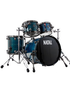 Natal Natal 'The Originals' 20" Walnut Drum Kit, Cerulean Blue