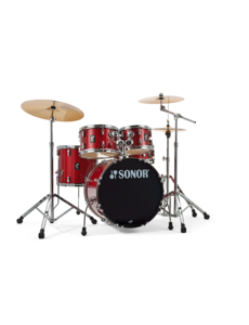 Sonor Sonor AQX 22” Stage Drum Kit, Red Moon Sparkle w/ Cymbals & Hardware