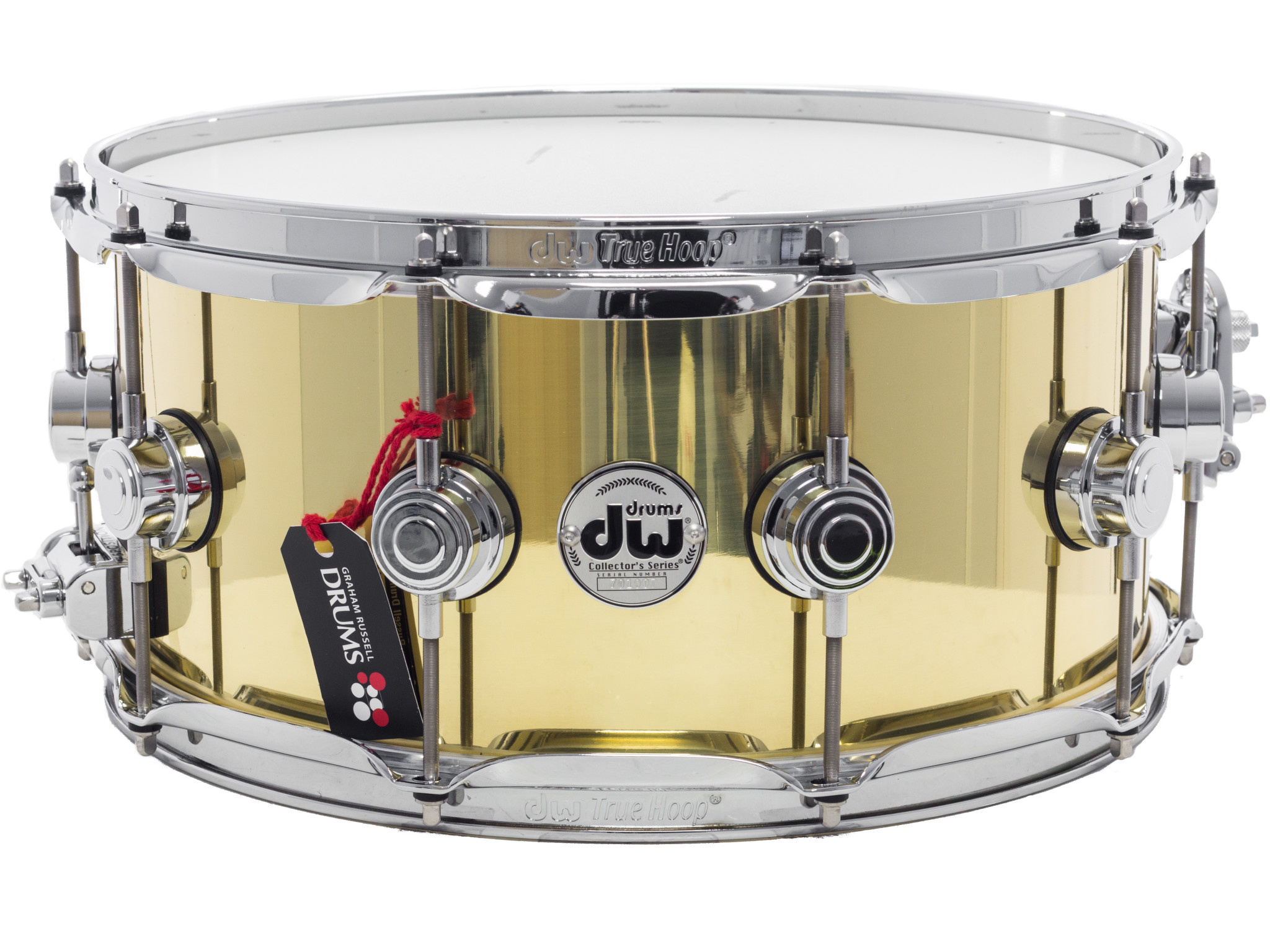 DW Collectors 14" x 6.5” Bell Brass Snare Drum Graham Russell Drums