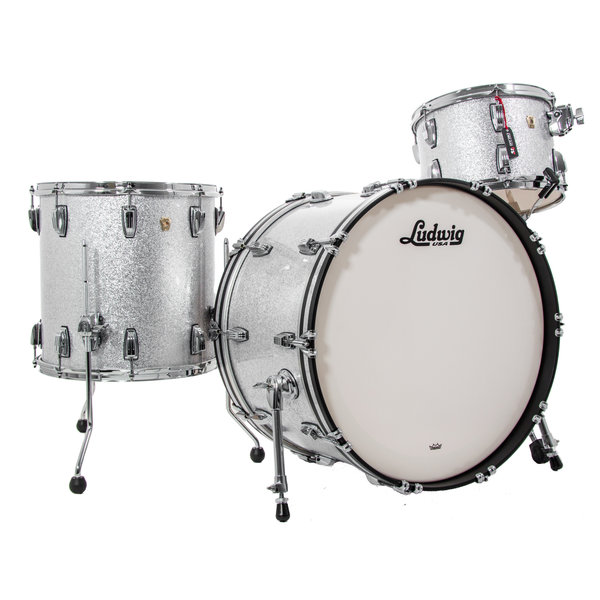 Ludwig Ludwig Classic Maple Pro Beat 24" Drum Kit, Silver Sparkle