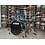 Sonor Sonor AQX 20” Studio Drum Kit, Blue Sparkle w/ Cymbals & Hardware