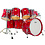 Pearl Pearl Masterworks Maple 10 ply 24" Drum Kit, Milano Red