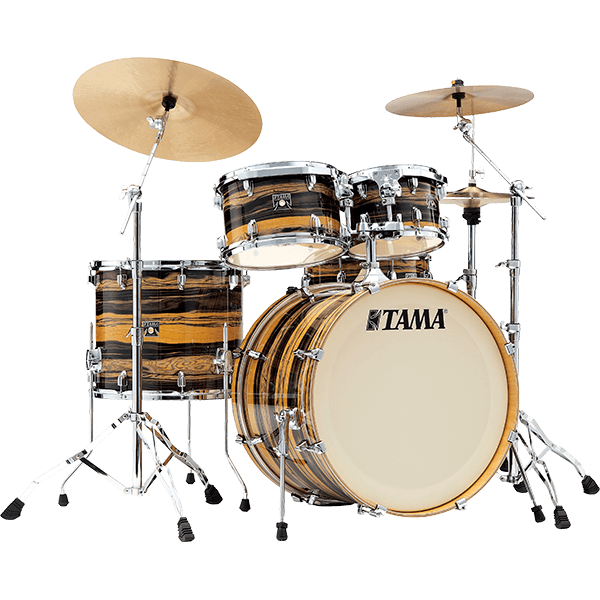 Tama Tama Superstar Classic 22" Maple Drum Kit, Natural Ebony Tiger