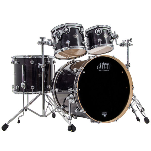 DW Drums DW Performance Series 22" Maple Drum Kit, Ebony Stain