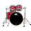 DW Drums DW Collectors 22" Cherry Drum Kit, Red Sparkle