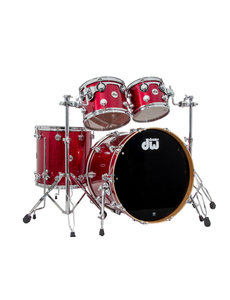 DW Drums DW Collectors 22" Cherry Drum Kit, Red Sparkle