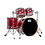 DW Drums DW Collectors 22" Cherry Drum Kit, Red Sparkle