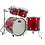 DW Drums DW Collectors 22" Cherry Drum Kit, Red Sparkle