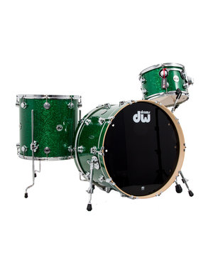 DW Drums DW Collectors 22" Maple Drum Kit, Green Glass