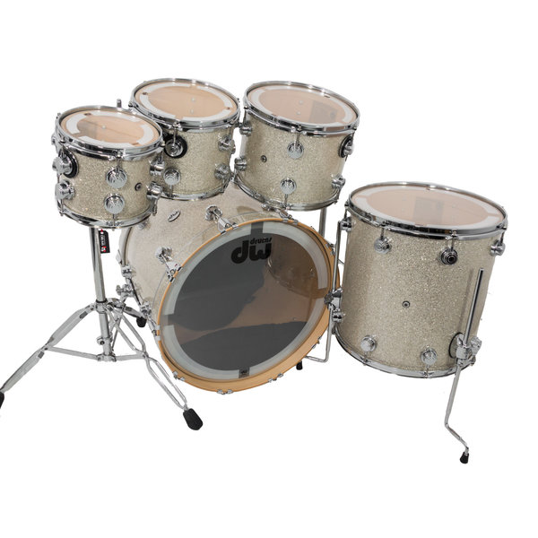 DW Collectors Maple 22" Drum Kit, Broken Glass Graham Russell Drums